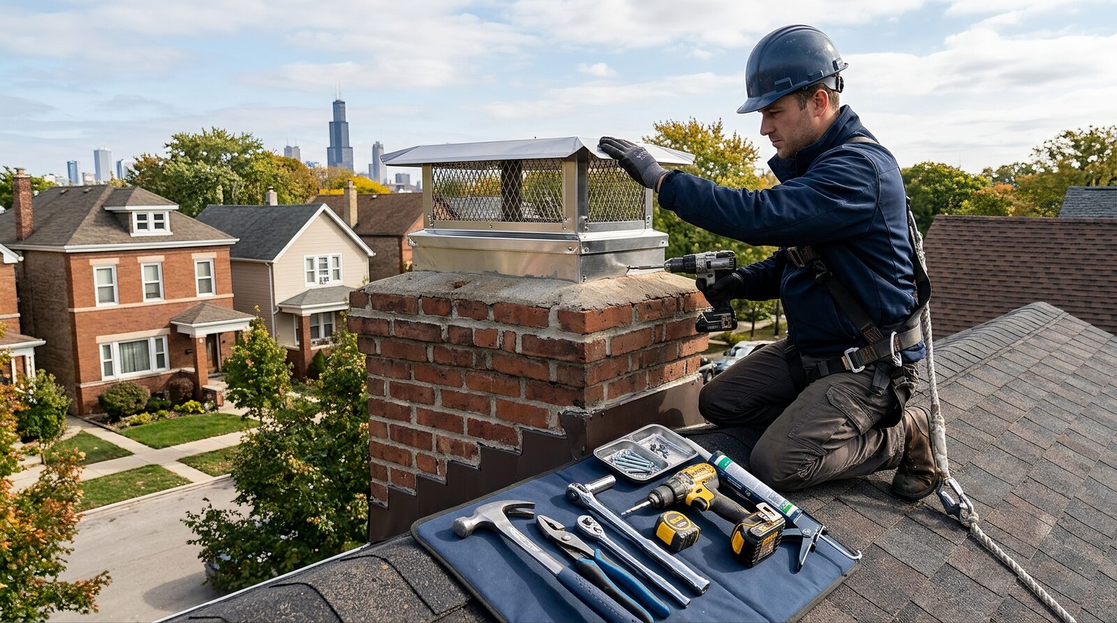 Chimney Caps and Covers for Chicago Weather