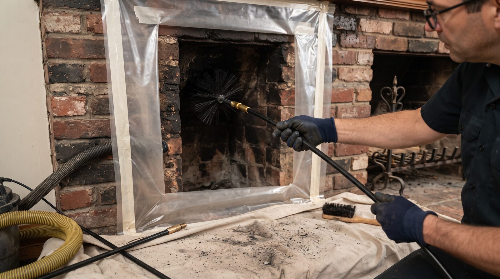 Chimney Sweeping for Working Fireplaces and Wood Stoves